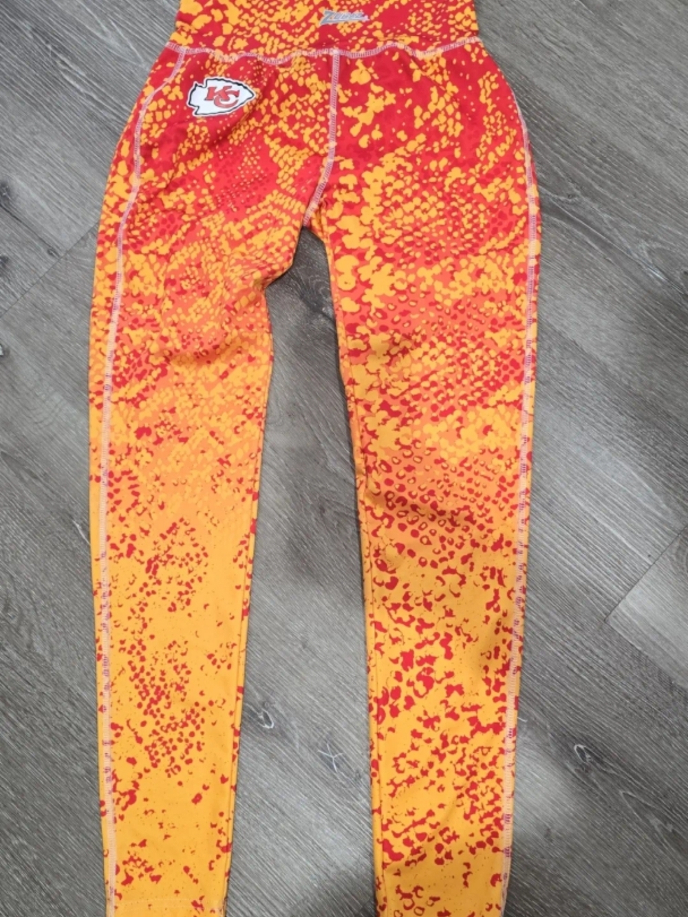 Majestic Red and Yellow Athletic Leggings